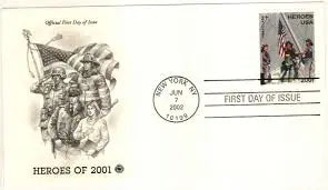 2001 USa Forever America Responds 9-11 Heroes Stamps