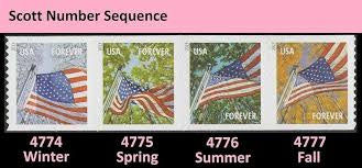 Wholesale products 2013 USa Forever A Flag for All Seasons Stamps