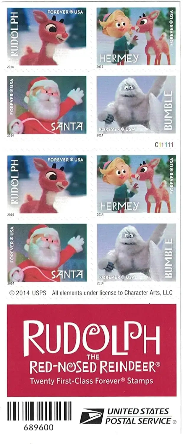 2014 USa Forever rudolph stamp