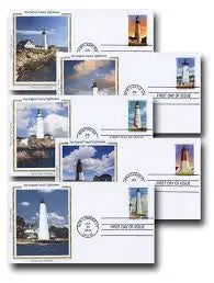2015 USa Forever New England Coastal Lighthouse Postage Stamps