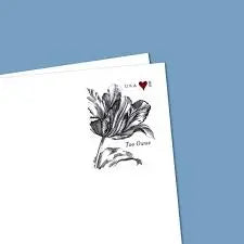 2015 USa Forever Vintage Tulip Pane Postage Wedding Stamps
