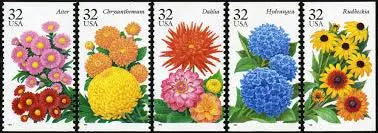 2016 USa Forever Botanical Art Beautiful Flower Bloom Stamps