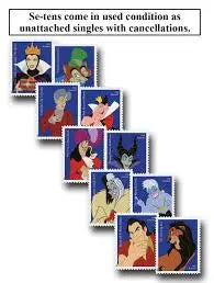 2017 USa Forever Walt Disney Villains Stamps