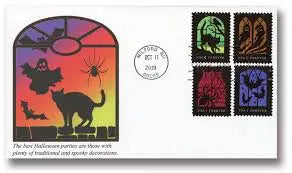 2019 USa Forever Spooky Silhouettes Framed Stamps