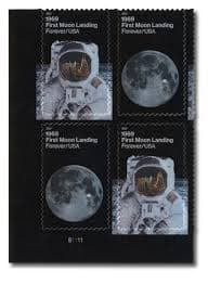 2019 USa Forever 1969 50th Anniversary of the Moon Landing Stamps