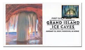 2020 USa Forever Grand Island Ice Caves Stamps