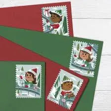 2022 USa Forever Holiday Elves Stamps