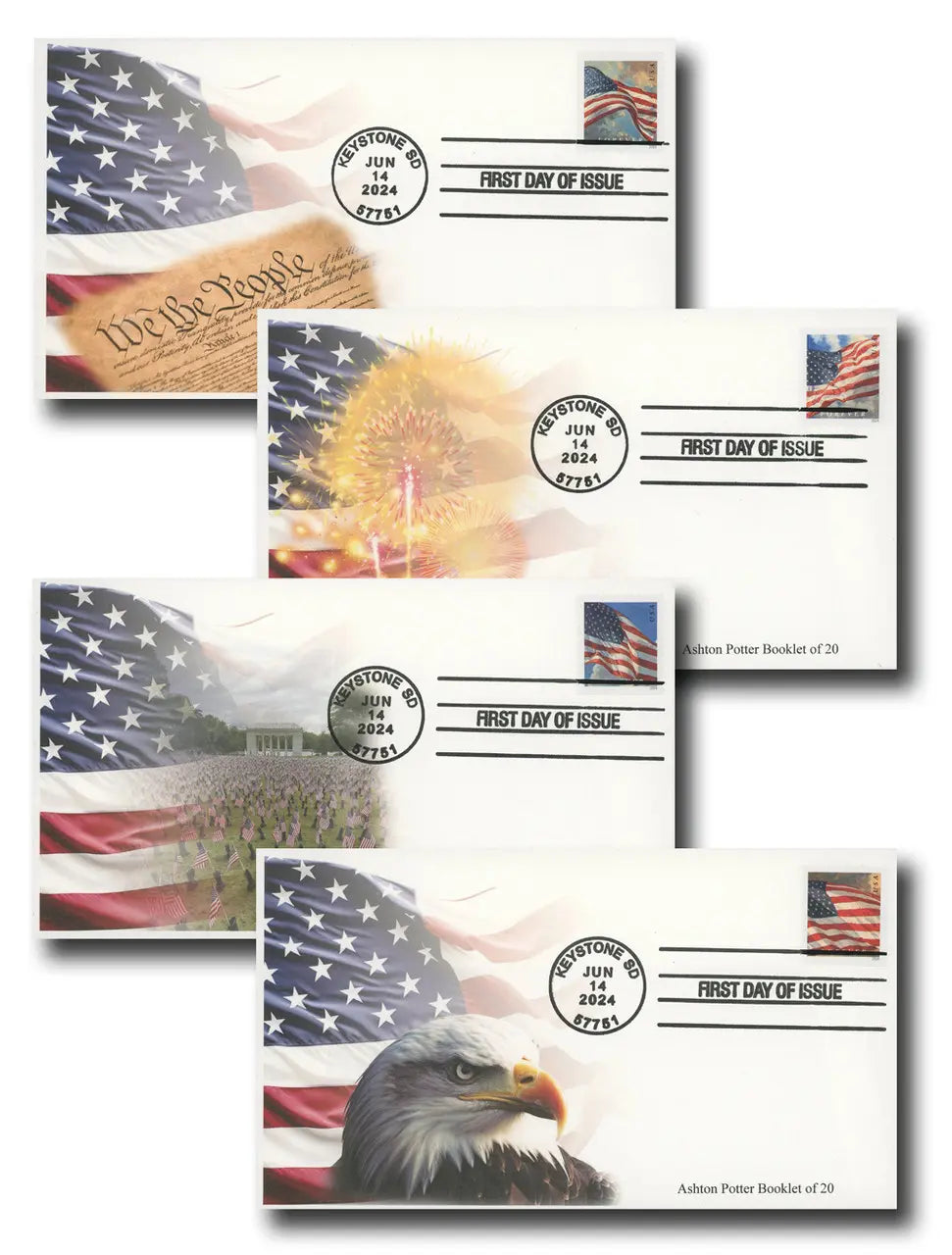 2024 USa Forever flags first class postage stamps