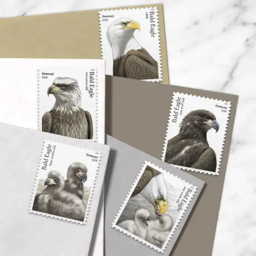 2026 Bald Eagle Hatchling to Adult Stamps.