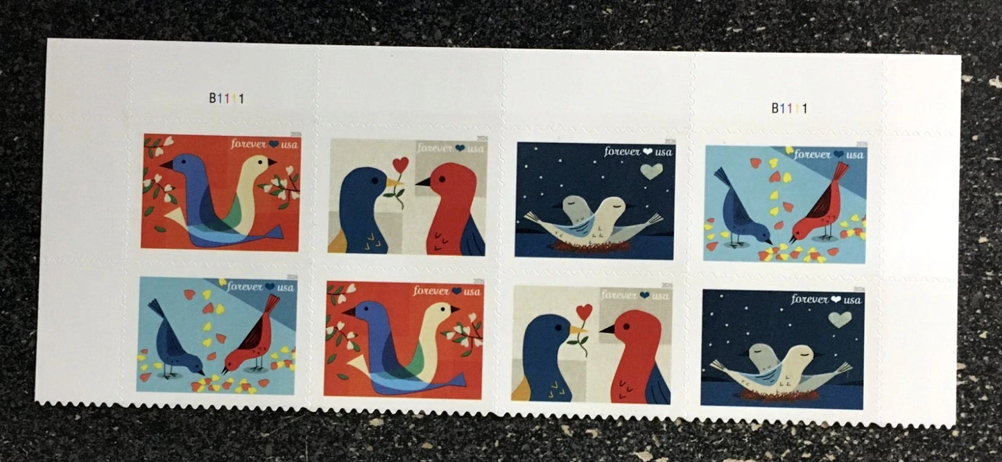 2026 USA Forever Love Series Birds STAMPS