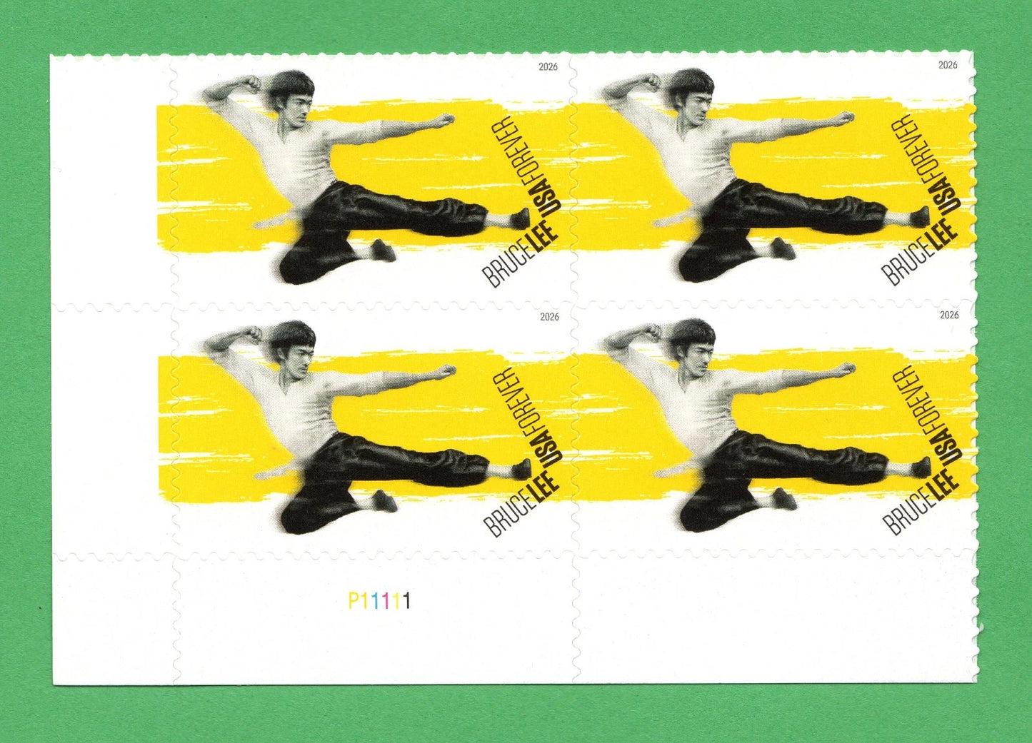 2026 Bruce Lee Sheet of 20 Forever Stamps