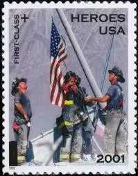 2001 USa Forever America Responds 9-11 Heroes Stamps