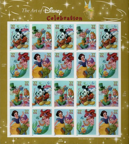 2005 USa Forever DISNEY 37 Cent U.S.A. STAMPS