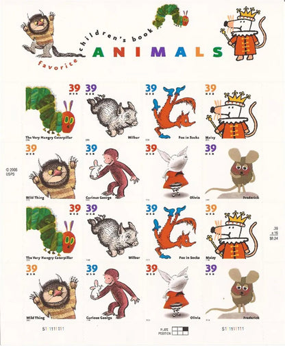 2006 USa Forever Children’s Book Animals Stamp