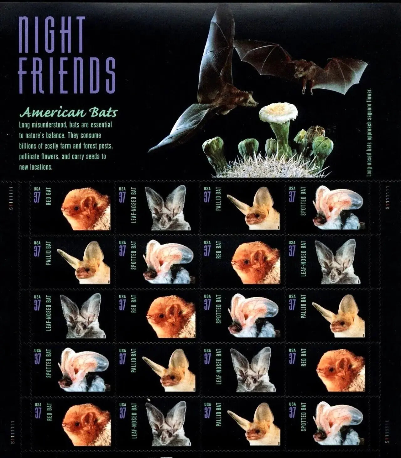 2002 USa Forever American Bats Stamp