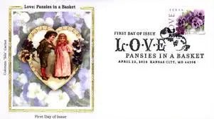 2010 USa Forever LOVE: Pansies in a Basket Collectible Stamp