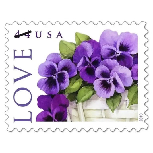 2010 USa Forever LOVE: Pansies in a Basket Collectible Stamp