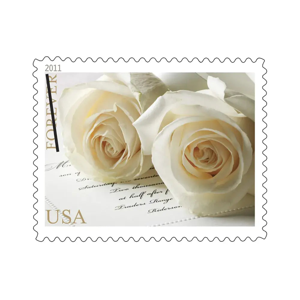 2011 USa Forever Wedding Roses Commemorative Stamps