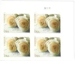 2011 USa Forever Wedding Roses Commemorative Stamps