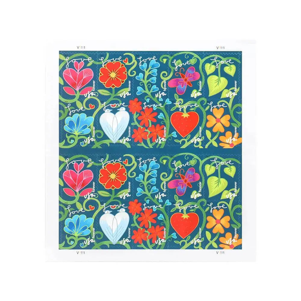 2011 USa Forever garden love stamps