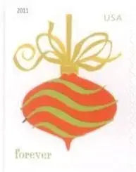 2011 USa Forever Holiday Baubles Stamps