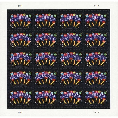 2011 USa Forever Neon Celebrate! Stamps