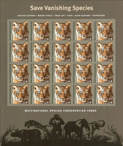 2011 USa Forever Save Vanishing Species Postage Stamps
