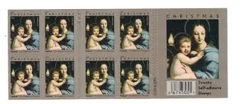 2011 USa Forever Raphael Madonna of the Candelabra Stamps