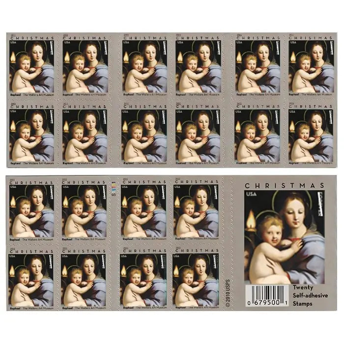 2011 USa Forever Raphael Madonna of the Candelabra Stamps