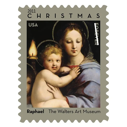 2011 USa Forever Raphael Madonna of the Candelabra Stamps