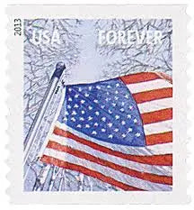 2013 USa Forever A Flag for All Seasons Stamp