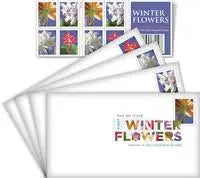 2014 USa Forever Winter Flowers Stamps
