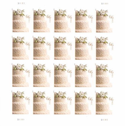 2014 USa Forever Wedding Cake Postage Stamps
