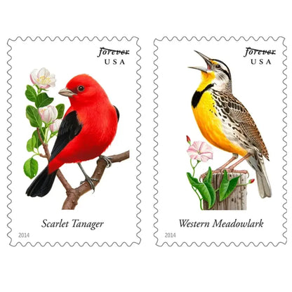2014 USa Forever Songbirds Forever Stamps