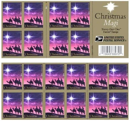 2014 USa Forever Christmas Magi Stamps