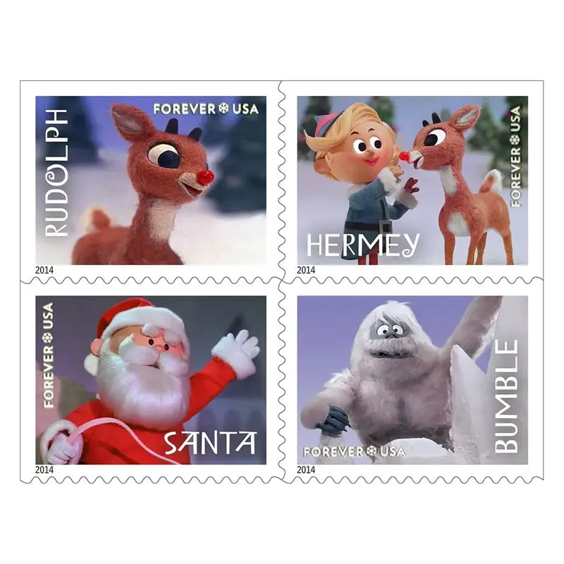 2014 USa Forever rudolph stamp