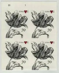 2015 USa Forever Vintage Tulip Pane Postage Wedding Stamps