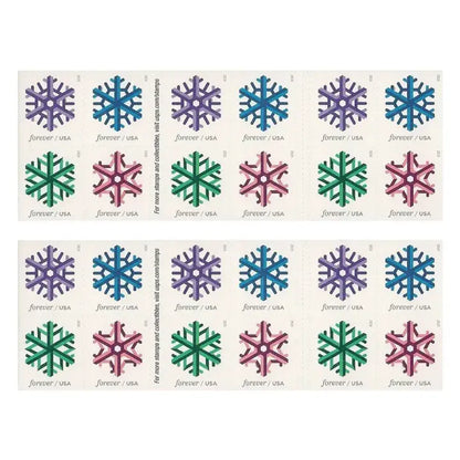 2015 USa Forever Geometric Snowflakes Stamp