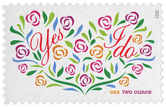 2015 USa Forever yes-i-do full sheet stamp