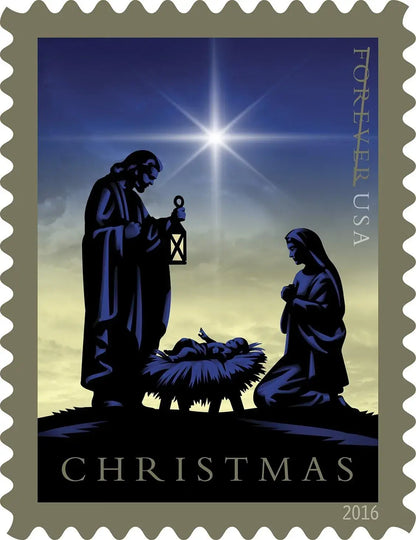 2016 USa Forever Traditional Christmas Nativity Stamp