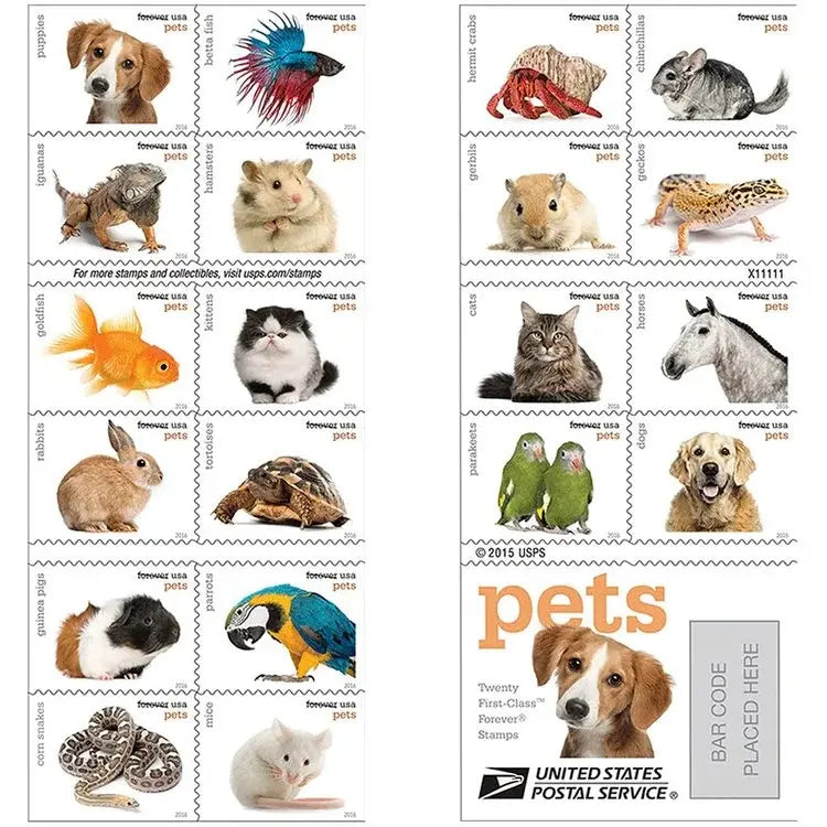 2016 USa Forever Pets Stamps