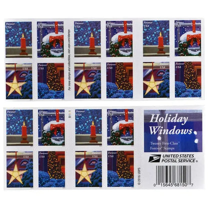 2016 USa Forever Holiday Windows Stamp