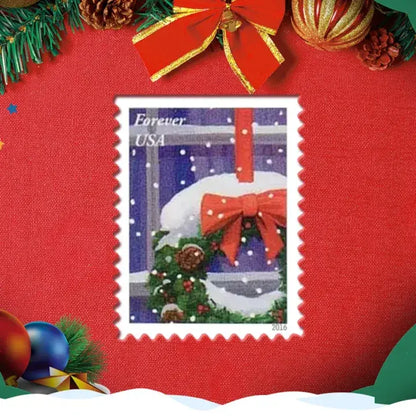 2016 USa Forever Holiday Windows Stamp