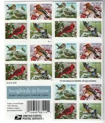 2016 USa Forever Songbirds in Snow Stamps