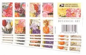 2016 USa Forever Botanical Art Beautiful Flower Bloom Stamps