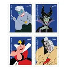 2017 USa Forever Walt Disney Villains Stamps