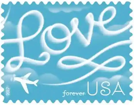 2017 USa Forever love skywriting stamps
