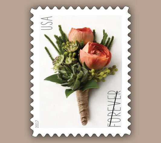 2017 USa Forever Celebration Boutonniere Stamps