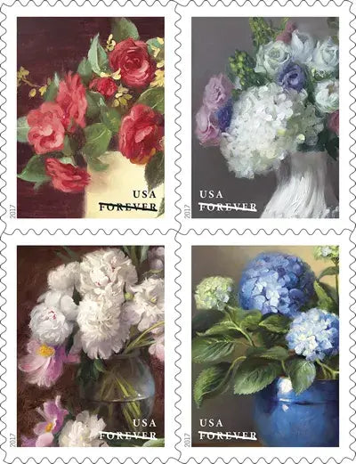 2017 USa Forever Flowers from The Garden Stamps