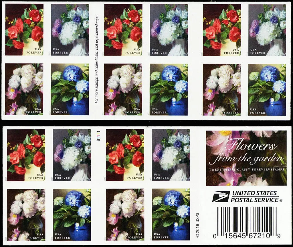 2017 USa Forever Flowers from The Garden Stamps